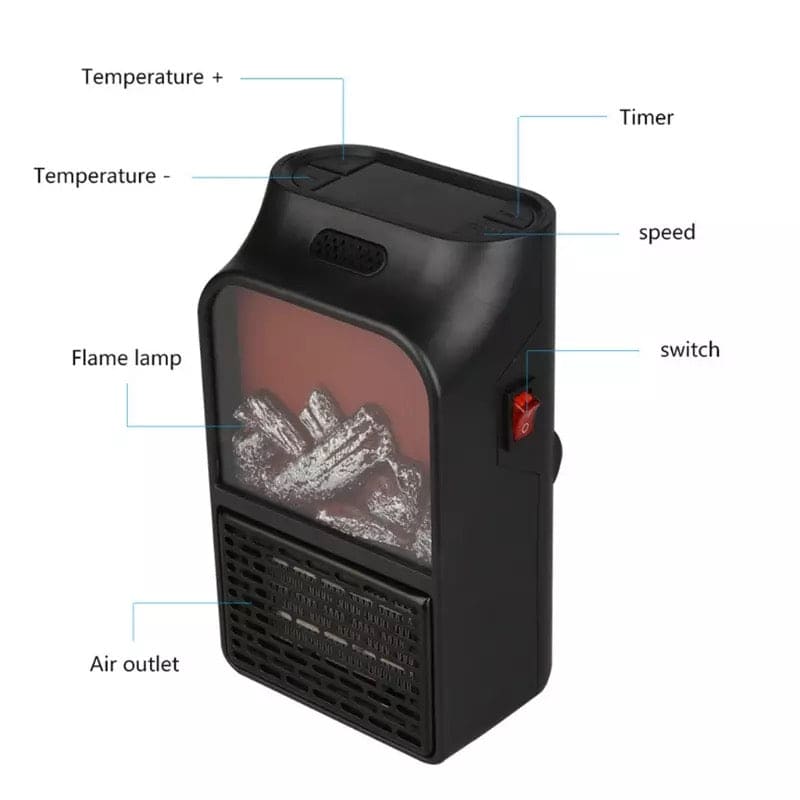 900W Mini Electric Fan Heater, Remote Control Portable Desktop Household Plug-in Room Heater, Air Heating Space Winter Warmer Fan, Small Portable Ceramic Space Heater, Thermostat Control Fireplace Heater With Realistic Flames 900W Mini Electric Fan Heater, Remote Control Portable Desktop Household Plug-in Room Heater, Air Heating Space Winter Warmer Fan, Small Portable Ceramic Space Heater, Thermostat Control Fireplace Heater With Realistic Flames